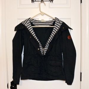 Roxy Jacket | Black with Gray/Black Lining